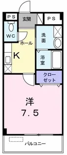 ピースミリオン【2階】の間取り