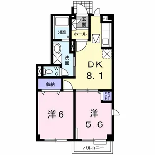 ミーティスN【1階】の間取り