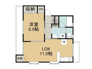 ハイツエステートⅥ【1階】の間取り