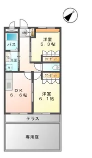 ミキスターA【1階】の間取り