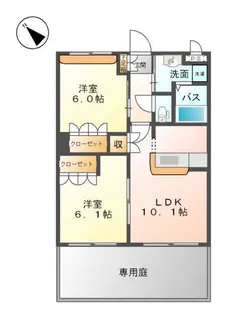 アメニティハイムLR【1階】の間取り