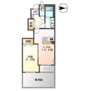 テリーヒルズ【1階】の間取り