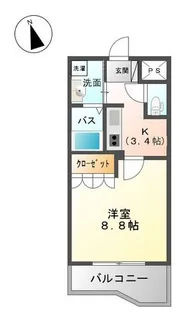 コーポ2009【2階】の間取り