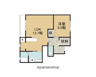 メゾン浜村駅前【103号室】の間取り