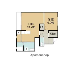 メゾン浜村駅前【1階】の間取り
