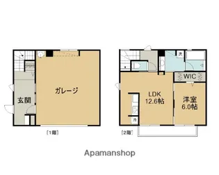 ガレージハウス アヴェンタ Ⅴ・Ⅶ【2階】の間取り