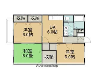ファミリーコートKA【205号室】の間取り