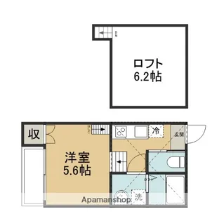 ALPHA THE PREMIER 吉方町【1010号室】の間取り