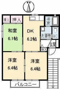 セントクレア B棟【2階】の間取り