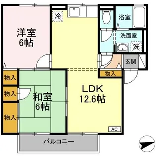 セジュールラピス【2階】の間取り