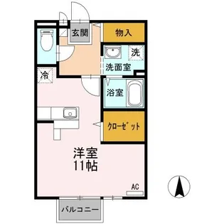 セントラルヴィレッジ A棟【2階】の間取り