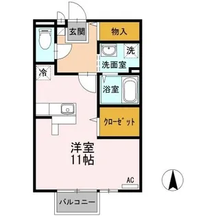 セントラルヴィレッジ A棟【2階】の間取り