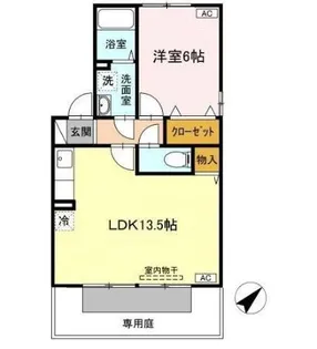 ボナールヴィラ【1階】の間取り