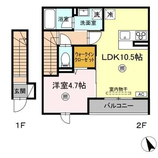 ボナールヴィラ興南【2階】の間取り