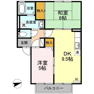 アネックスK【1階】の間取り