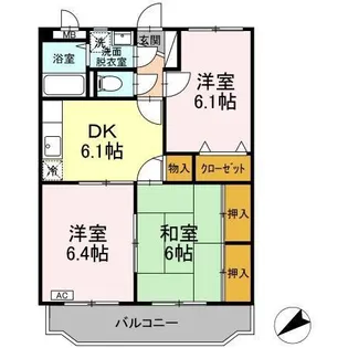 サザンメトロ233【2階】の間取り
