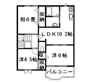 ベルタキヤマ【2階】の間取り