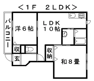 トマト&サンライズ【1階】の間取り