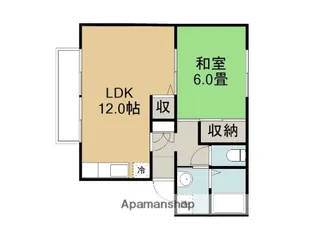 ファミール吉成B【2階】の間取り