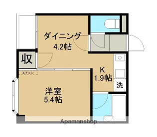 コーポサツキⅡ【303号室】の間取り
