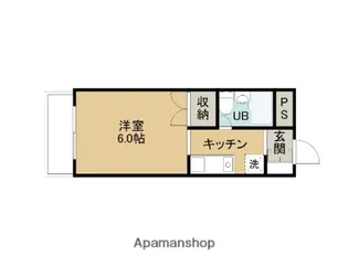 大倉マンション【1階】の間取り