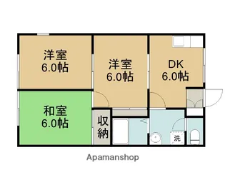 ガーデニア津ノ井【103号室】の間取り