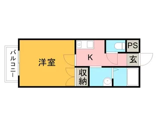 フリークスC【105号室】の間取り