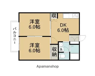 コーポ・ポレポーレ【203号室】の間取り