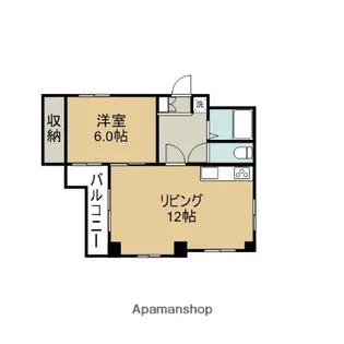 アルファコート【6階】の間取り