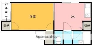 メゾンドビビ【101号室】の間取り