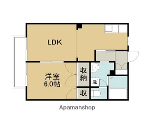 グロースK2【105号室】の間取り