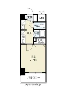 グランドハイツ末広311【6階】の間取り