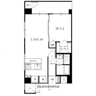 ガーデンハイツ田園町【201号室】の間取り