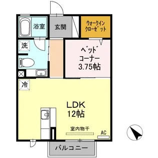 PoPo・ベルグ【2階】の間取り