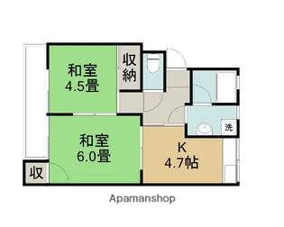 ロイヤルマンション【306号室】の間取り