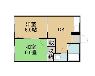 スカイコート AN【1階】の間取り