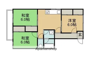 扇ビル【3-B号室】の間取り