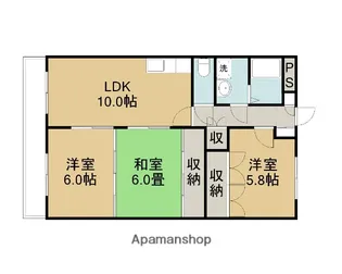 オオガコンフォート【203号室】の間取り