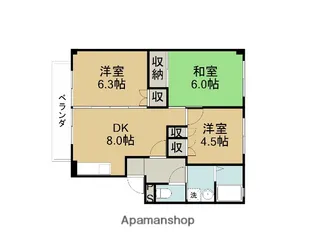 ハイツサンヴェルディ【103号室】の間取り