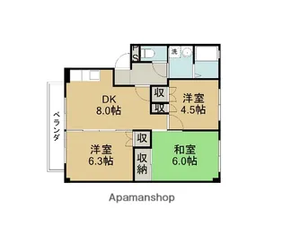 ハイツサンヴェルディ【205号室】の間取り