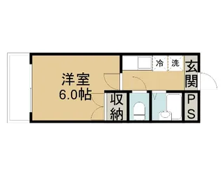 アルカディア鳥取【4階】の間取り