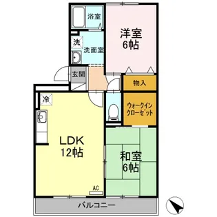 コリーヌ ヴェルテ【2階】の間取り