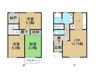 ソリアード的場【1階】の間取り