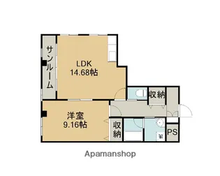 ステラガーデン【203号室】の間取り