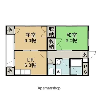 サウスコートいせき【207号室】の間取り