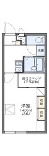 レオパレスKARO【109号室】の間取り