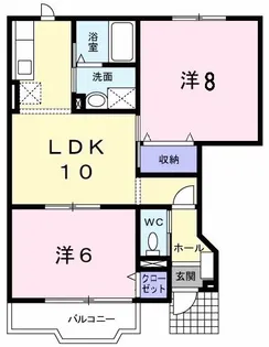 トマト&サンライズ【1階】の間取り