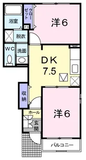 フラジオレット【1階】の間取り