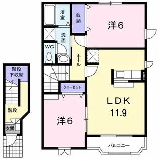 アルバⅠ【2階】の間取り