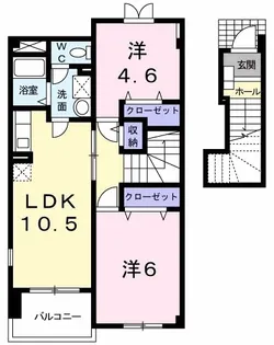 アルエット・シエル【2階】の間取り
